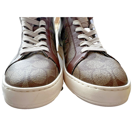 Coach Signature Monogram HighTop sneakers Mens 10.5(44)womens 12 retro classic main image 7